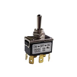 1 pcs - RS PRO Toggle Switch, PCB Mount, On-Off-On, DPDT, Solder Terminal