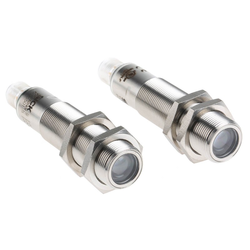 1 pcs - Sick Through Beam Photoelectric Sensor, Barrel Sensor, 20 m Detection Range