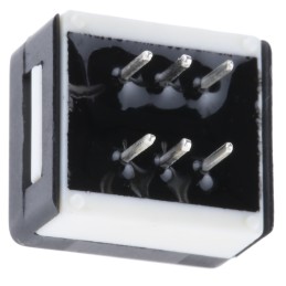 1 pcs - APEM PCB Slide Switch DPDT On-Off-On 1 A @ 30 V dc Slide