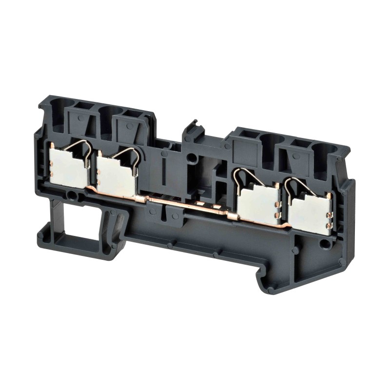 1 pcs - Omron DIN Rail Terminal Block, 17.5A, 14 AWG Wire, Push In Termination