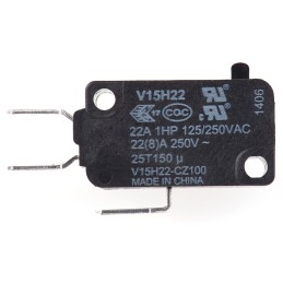 1 pcs - Honeywell Plunger Micro Switch, Quick Connect Terminal, 22 A @ 250 V ac, SPDT, IP67