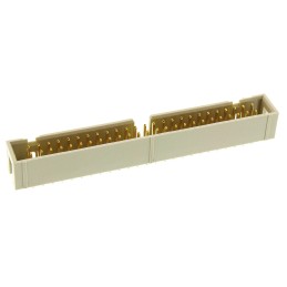 1 pcs - HARTING SEK 18 Series Straight Through Hole PCB Header, 50 Contact(s), 2.54mm Pitch, 2 Row(s), Shrouded