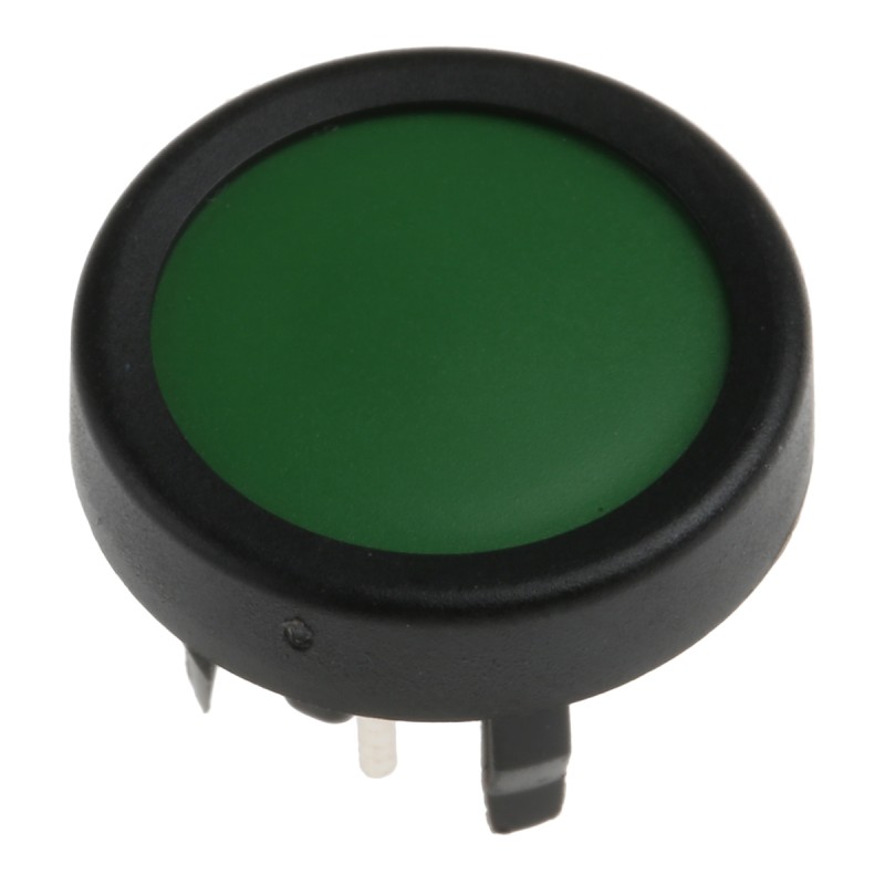 1 pcs - Green Tactile Switch, SPST 125 mA @ 48 V dc