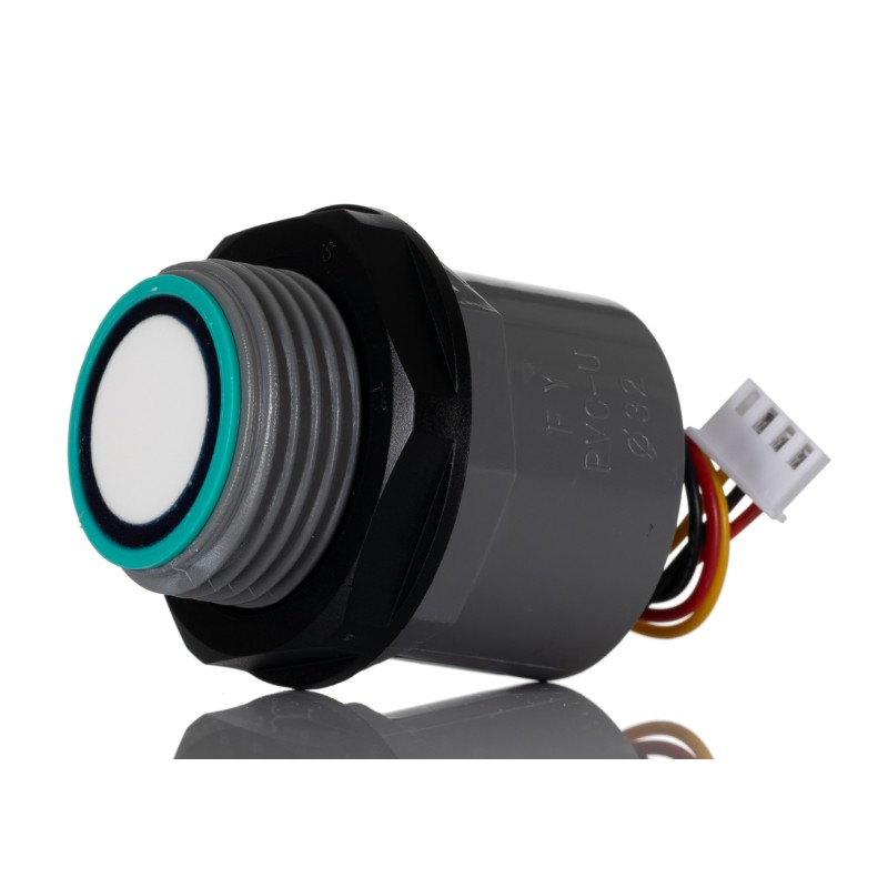 1 pcs - RS PRO Ultrasonic Level Sensor, Analogue 0 - 5V Output, Threaded, PVC Body