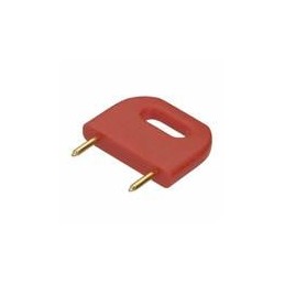10 pcs : D3088-99 - Circuit Board Hardware - PCB SHORTING LINK PLUG RED INSULATED