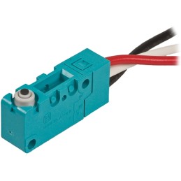1 pcs - Panasonic Pin Plunger Micro Switch, Pre-wired Terminal, 3 A @ 250 V ac, SP-CO, IP67