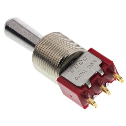 1 pcs - TE Connectivity Toggle Switch, Panel Mount, On-Off-(On), SPST, Solder Terminal