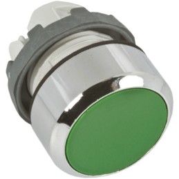 1 pcs - ABB Modular Series Green Momentary Push Button Head, 22mm Cutout, IP66