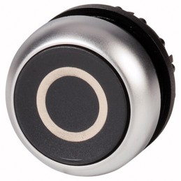 1 pcs - Eaton RMQ Titan M22 Series Black Momentary Push Button Head, 22mm Cutout, IP69K