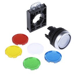 1 pcs - BACO Spring Return Push Button Head, 22mm Cutout, IP66