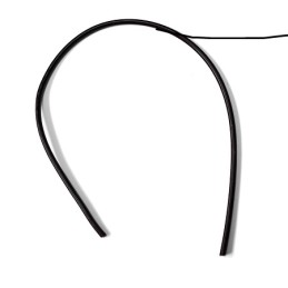 1 pcs - Mueller Electric WI-M / Silicone Wire Series Black 0.82 mm² Hook Up Wire, 18 AWG, 7/59/.05 mm, 3.05m, Silicone