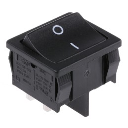 1 pcs - Marquardt DPST, On-None-Off Rocker Switch Panel Mount