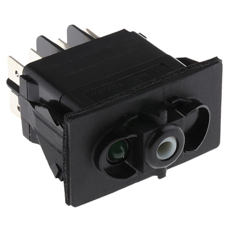 1 pcs - Carlingswitch Illuminated DPDT, Latching Rocker Switch Panel Mount