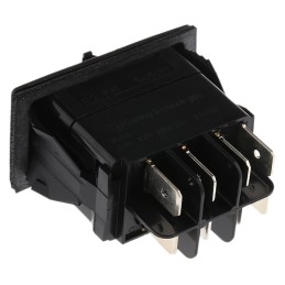 1 pcs - Carlingswitch Illuminated DPDT, Latching Rocker Switch Panel Mount