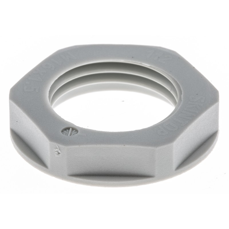 1 Pack of 5 - Lapp Grey Glass Fibre Reinforced Plastic (GRP) Cable Gland Locknut, M16 Thread