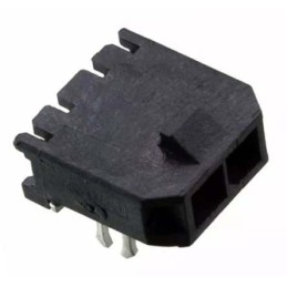 5 pcs - Molex Micro-Fit 3.0 Series Right Angle Through Hole PCB Header, 2 Contact(s), 3.0mm Pitch, 1 Row(s), Shrouded