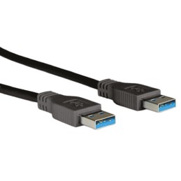 1 pcs - Roline USB 3.0 Cable, Male USB A to Male USB A Cable, 1.8m
