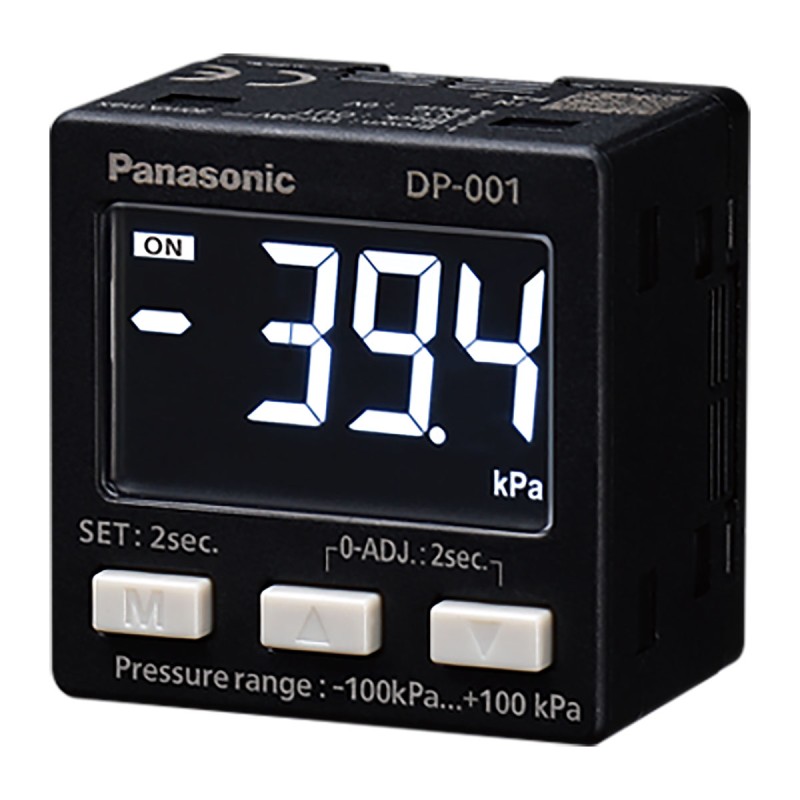 1 pcs - Panasonic Pressure Sensor, -1bar Min, 1bar Max, NPN-NO/NC Output, Relative Reading