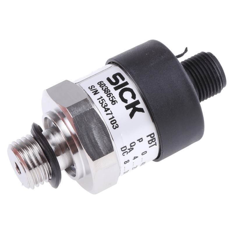 1 pcs - Sick Pressure Sensor, 0bar Min, 400bar Max, Analogue Output, Relative Reading