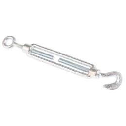 1 pcs - RS PRO Hook to Eye Steel Rigging Screw, M6 Thread