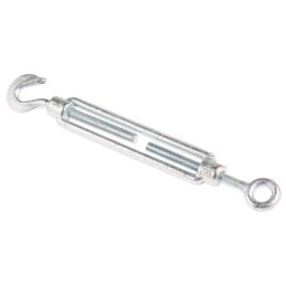 1 pcs - RS PRO Hook to Eye Steel Rigging Screw, M6 Thread