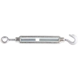 1 pcs - RS PRO Hook to Eye Steel Rigging Screw, M6 Thread