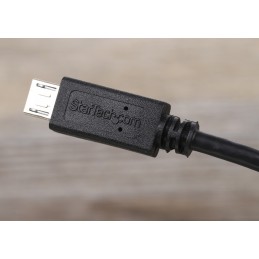 1 pcs - StarTech.com USB 2.0 Cable, Male Micro USB B to Female Micro USB B USB Extension Cable, 0.5m