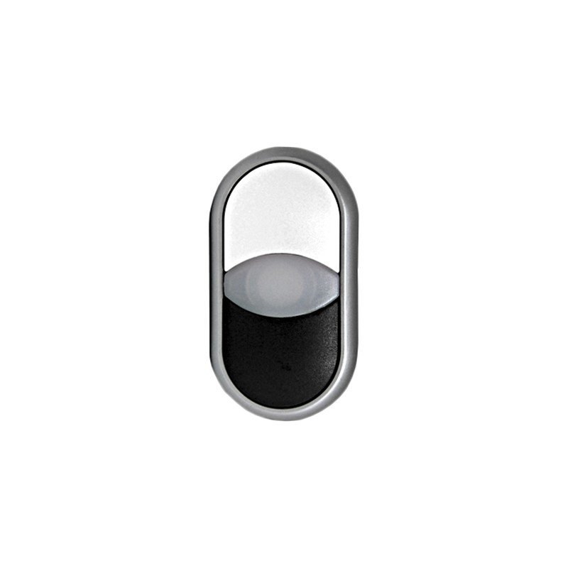 1 pcs - Eaton RMQ Titan M22 Series Black, White Momentary Push Button Head, 22mm Cutout, IP66