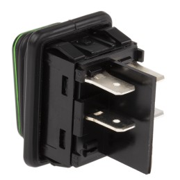 1 pcs - Marquardt Illuminated DPST, On-None-Off Rocker Switch Panel Mount