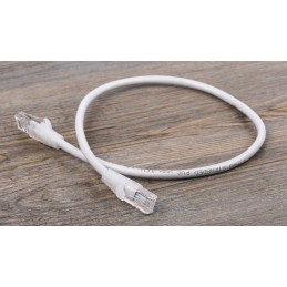 1 pcs - RS PRO Cat5e Male RJ45 to Male RJ45 Ethernet Cable, U/UTP, Grey PVC Sheath, 0.5m