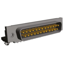 1 pcs - TE Connectivity Amplimite HD-20 25 Way Right Angle Through Hole D-sub Connector Plug, 2.75mm Pitch, with 4-40 UNC