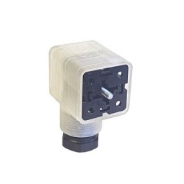 1 pcs - Hirschmann GDML 2P+E DIN 43650 A, Female Solenoid Valve Connector, with Indicator Light, 24 V Voltage