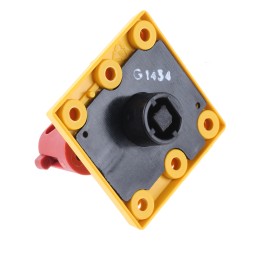 1 pcs - ABB Red/Yellow Rotary Handle