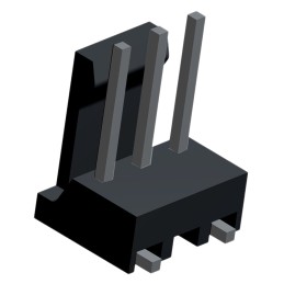 1 pcs - TE Connectivity MTA-100 Series Straight Surface Mount Pin Header, 3 Contact(s), 2.54mm Pitch, 1 Row(s), Unshrouded