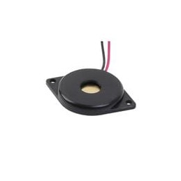 10 pcs : CPE-120 - Piezo Buzzers & Audio Indicators buzzer, 24 mm round, 4 mm deep, P, 6 kHz, 30 V, panel mount w/ wires, no dri