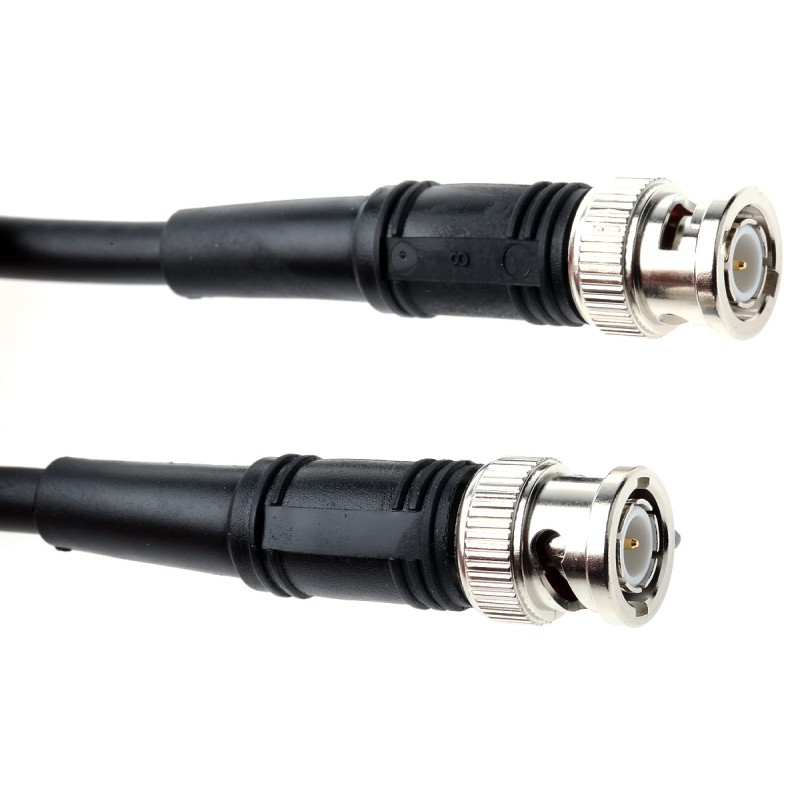 1 pcs - Atem Male BNC to Male BNC Coaxial Cable, 1m, RG59B/U Coaxial, Terminated