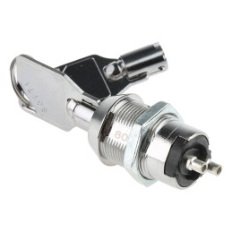 1 pcs - Key Switch, SPST, 2 A@ 250 V ac 2-Way Tubular-Key