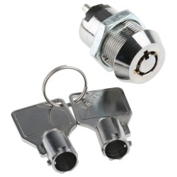 1 pcs - Key Switch, SPST, 2 A@ 250 V ac 2-Way Tubular-Key