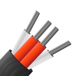 1 pcs - RS PRO Type RTD Resistance Thermometer Detector (RTD) Wire, 25m, Screened, PTFE Insulation, +260°C Max, 7/0.2mm