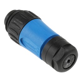 1 pcs - Amphenol Circular Connector, 6 + PE Contacts, Cable Mount, Plug, Male, IP65, IP67, Ecomate Series