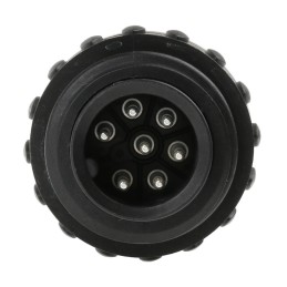 1 pcs - Amphenol Circular Connector, 6 + PE Contacts, Cable Mount, Plug, Male, IP65, IP67, Ecomate Series