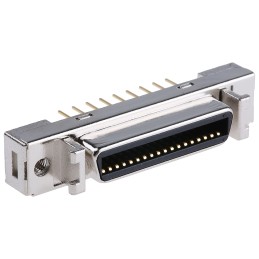 1 pcs - 3M Female 36 Pin Straight Through Hole SCSI Connector 2.54mm Pitch, Solder