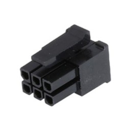 10 pcs - Molex, Micro-Fit Female Crimp Connector Housing, 3mm Pitch, 6 Way, 2 Row Side Entry