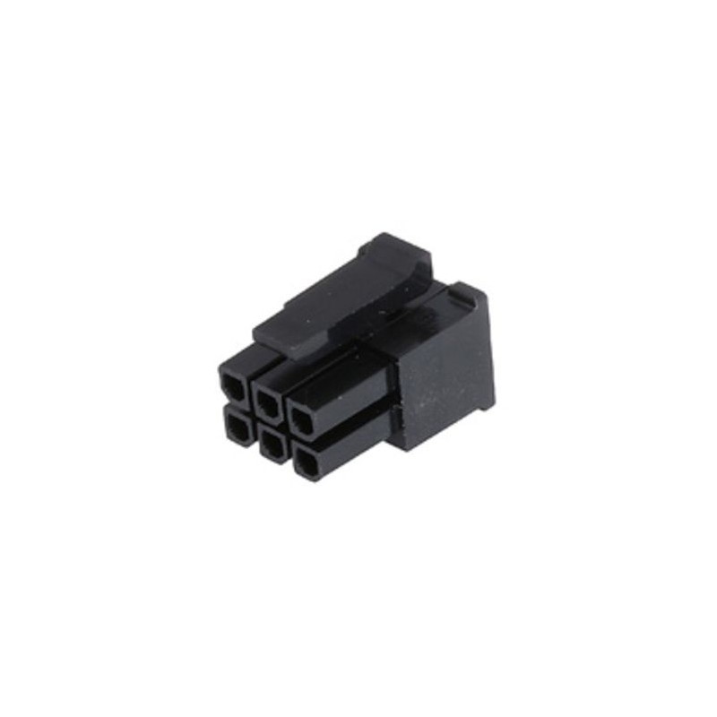 10 pcs - Molex, Micro-Fit Female Crimp Connector Housing, 3mm Pitch, 6 Way, 2 Row Side Entry