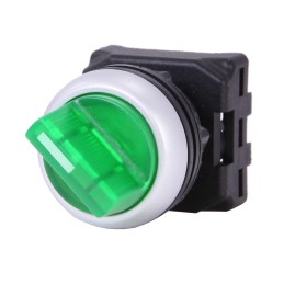 1 pcs - RS PRO 2 Position Selector Switch Head, 22mm Cutout, Green Handle