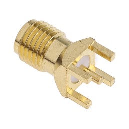 1 pcs - RS PRO, jack PCB Mount SMA Connector, Solder Termination, Straight Body