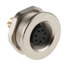 1 pcs - binder Circular Connector, 7 Contacts, Panel Mount, M9 Connector, Socket, Female, IP67, 712 Series