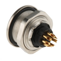 1 pcs - binder Circular Connector, 7 Contacts, Panel Mount, M9 Connector, Socket, Female, IP67, 712 Series