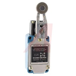 1 pcs - Honeywell LS Series Roller Lever Limit Switch, NO/NC, IP67, SPDT, Die Cast Zinc Housing, 120V ac Max, 10A Max