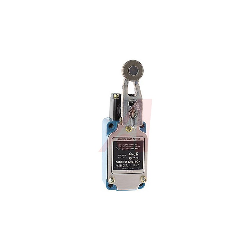 1 pcs - Honeywell LS Series Roller Lever Limit Switch, NO/NC, IP67, SPDT, Die Cast Zinc Housing, 120V ac Max, 10A Max